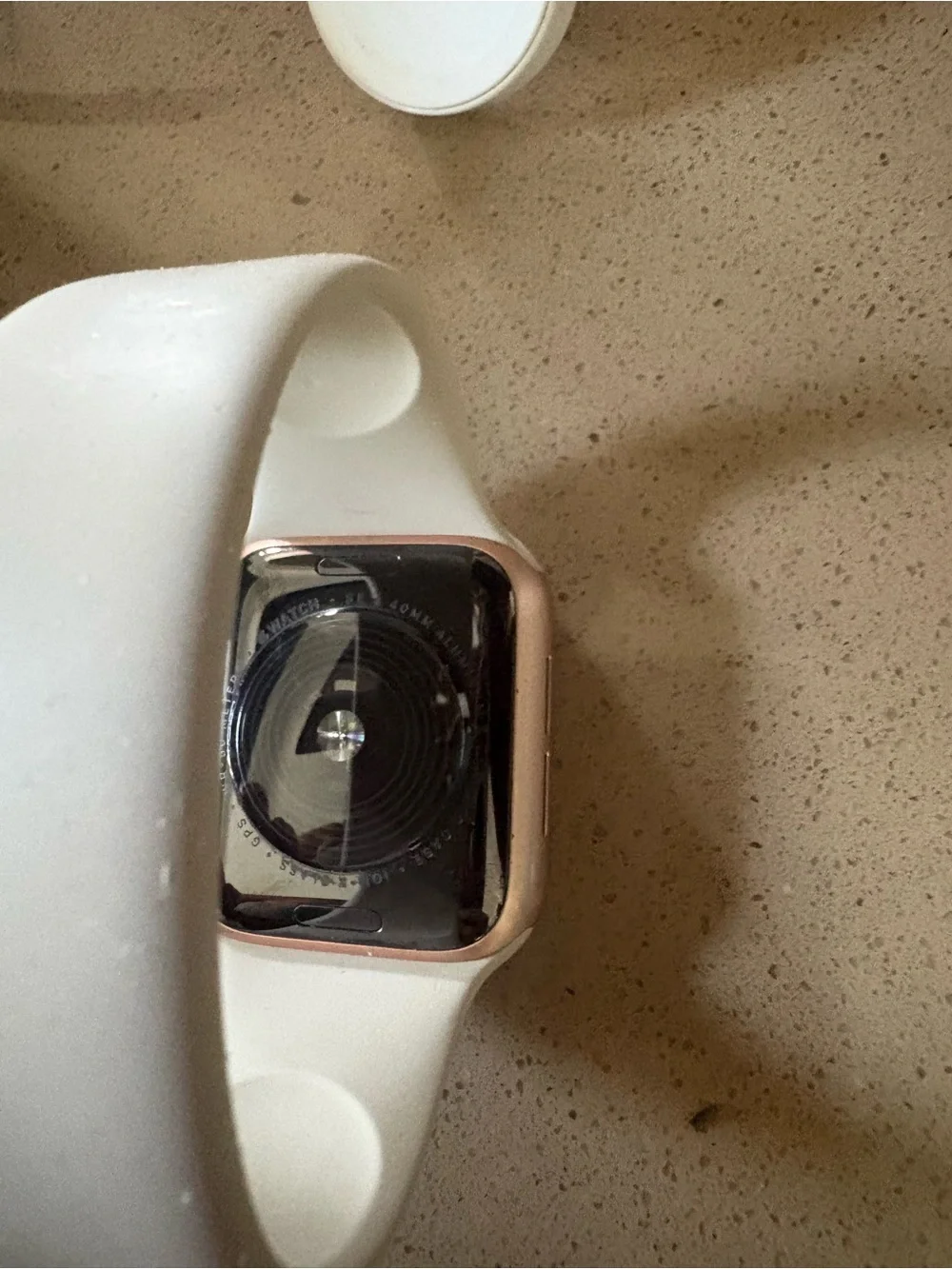 Apple Watch Series 4 with Off White Sport Band